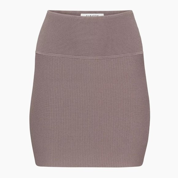 Aritzia Babaton sculpt knit mini skirt - Picture 1 of 9
